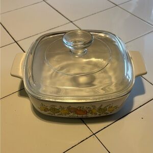 CorningWare spice of life  Casserole Dish with Glass Lid